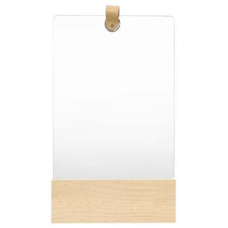 vidaXL Wandspiegel Kiefer Massivholz 23x39,5 cm
