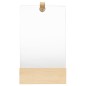 vidaXL Wandspiegel Kiefer Massivholz 23x39,5 cm vidaXL Wandspiegel Kiefer Massivholz 23x39,5 cm