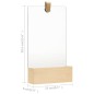 vidaXL Wandspiegel Kiefer Massivholz 23x39,5 cm vidaXL Wandspiegel Kiefer Massivholz 23x39,5 cm