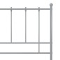 vidaXL Bett Grau Metall 90x200 cm vidaXL Bett Grau Metall 90x200 cm