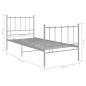 vidaXL Bett Grau Metall 90x200 cm vidaXL Bett Grau Metall 90x200 cm
