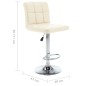 Barhocker 2 Stk. Creme Kunstleder Barhocker 2 Stk. Creme Kunstleder