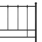 vidaXL Bett Schwarz Metall 100x200 cm vidaXL Bett Schwarz Metall 100x200 cm