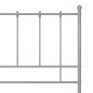 vidaXL Bett Grau Metall 100x200 cm vidaXL Bett Grau Metall 100x200 cm