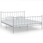 vidaXL Bett Grau Metall 160x200 cm vidaXL Bett Grau Metall 160x200 cm