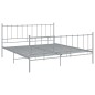 vidaXL Bett Grau Metall 160x200 cm vidaXL Bett Grau Metall 160x200 cm