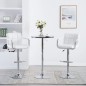 Barhocker 2 Stk. Weiß Kunstleder Barhocker 2 Stk. Weiß Kunstleder