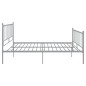 vidaXL Bett Grau Metall 160x200 cm vidaXL Bett Grau Metall 160x200 cm