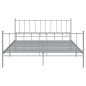 vidaXL Bett Grau Metall 160x200 cm vidaXL Bett Grau Metall 160x200 cm