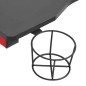 vidaXL Gaming-Schreibtisch mit LED Y-Gestell Schwarz Rot 110x60x75 cm vidaXL Gaming-Schreibtisch mit LED Y-Gestell Schwarz Rot 110x60x75 cm