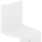 vidaXL Wand-Eckregal Hochglanz-Weiß 19x19x123 cm Holzwerkstoff vidaXL Wand-Eckregal Hochglanz-Weiß 19x19x123 cm Holzwerkstoff