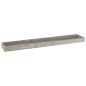 vidaXL Loggia Wandregale 4 Stk. Betongrau 80x15x4 cm MDF vidaXL Loggia Wandregale 4 Stk. Betongrau 80x15x4 cm MDF