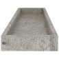 vidaXL Loggia Wandregale 4 Stk. Betongrau 80x15x4 cm MDF vidaXL Loggia Wandregale 4 Stk. Betongrau 80x15x4 cm MDF