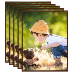 vidaXL Bilderrahmen Collage 5 Stk. für Wand Tisch Bronze 50x60 cm MDF