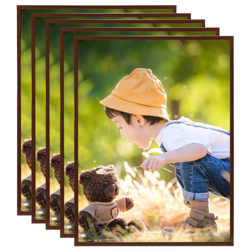 vidaXL Bilderrahmen Collage 5 Stk. für Wand Tisch Bronze 50x60 cm MDF vidaXL Bilderrahmen Collage 5 Stk. für Wand Tisch Bronze 50x60 cm MDF