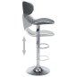 Barhocker 2 Stk. Grau Kunstleder Barhocker 2 Stk. Grau Kunstleder