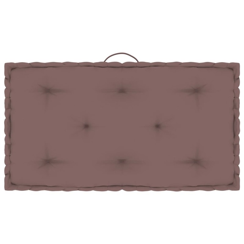 Paletten-Bodenkissen Taupe 73x40x7 cm Baumwolle Paletten-Bodenkissen Taupe 73x40x7 cm Baumwolle