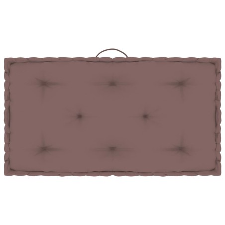 Paletten-Bodenkissen Taupe 73x40x7 cm Baumwolle