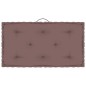 Paletten-Bodenkissen Taupe 73x40x7 cm Baumwolle Paletten-Bodenkissen Taupe 73x40x7 cm Baumwolle