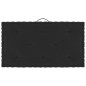 Paletten-Bodenkissen Schwarz 73x40x7 cm Baumwolle Paletten-Bodenkissen Schwarz 73x40x7 cm Baumwolle