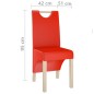 vidaXL Esszimmerstühle 2 Stk. Rot Kunstleder vidaXL Esszimmerstühle 2 Stk. Rot Kunstleder