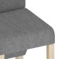 vidaXL Esszimmerstühle 2 Stk. Hellgrau Stoff vidaXL Esszimmerstühle 2 Stk. Hellgrau Stoff