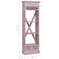 vidaXL Highboard 60x30x175 cm Massivholz Mahagoni vidaXL Highboard 60x30x175 cm Massivholz Mahagoni