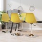 vidaXL Esszimmerstühle 4 Stk. Drehbar Gelb PP vidaXL Esszimmerstühle 4 Stk. Drehbar Gelb PP