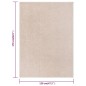 vidaXL Teppich Kurzflor 120x170 cm Dunkelbeige vidaXL Teppich Kurzflor 120x170 cm Dunkelbeige