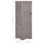vidaXL Kunststoffschrank 40x43x125 cm Holzdesign Grau vidaXL Kunststoffschrank 40x43x125 cm Holzdesign Grau