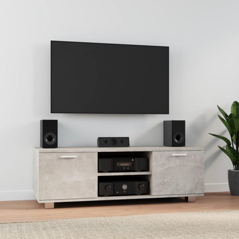 vidaXL TV-Schrank Betongrau 120x40,5x35 cm Holzwerkstoff vidaXL TV-Schrank Betongrau 120x40,5x35 cm Holzwerkstoff