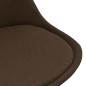 Esszimmerstühle 4 Stk. Braun Stoff Esszimmerstühle 4 Stk. Braun Stoff