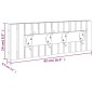 vidaXL Hakenleiste 42x8,5x14 cm Massivholz Nussbaum vidaXL Hakenleiste 42x8,5x14 cm Massivholz Nussbaum