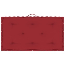 Paletten-Bodenkissen Burgunderrot 73x40x7 cm Baumwolle