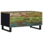 vidaXL Couchtisch 80x50x40 cm Altholz Massiv & Holzwerkstoff vidaXL Couchtisch 80x50x40 cm Altholz Massiv & Holzwerkstoff