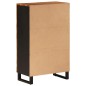 vidaXL Highboard mit Schublade 60x33x100 cm Massivholz Akazie & Eisen