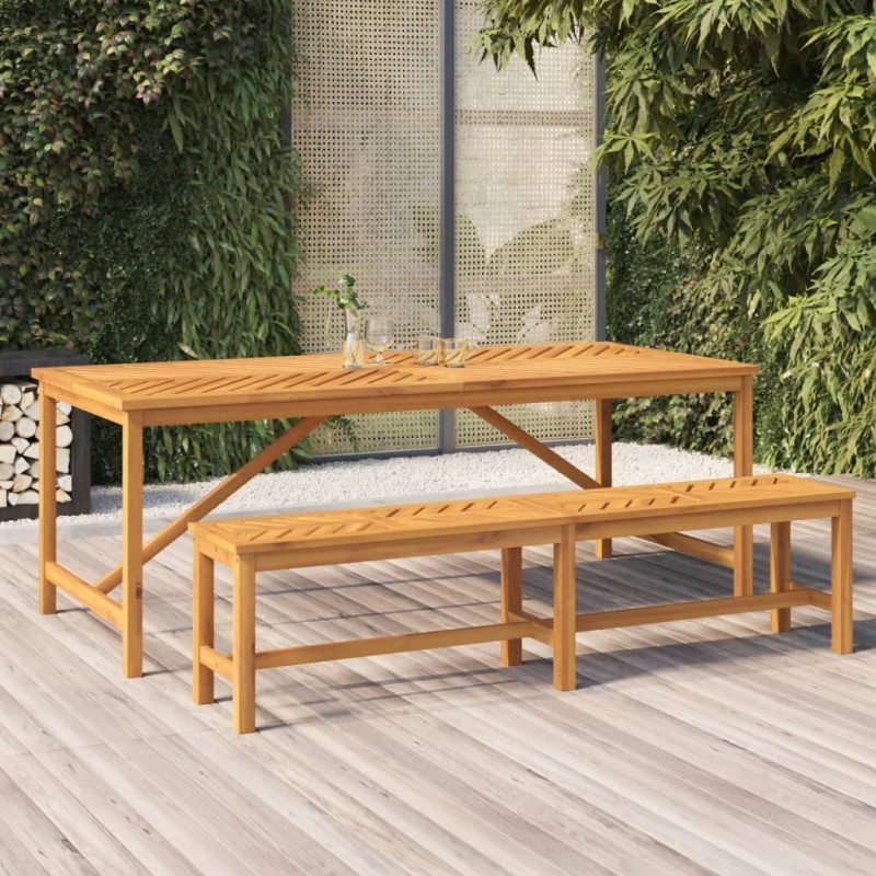 vidaXL Gartenbank 180 cm Massivholz Akazie vidaXL Gartenbank 180 cm Massivholz Akazie
