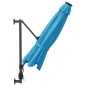 vidaXL Wand-Sonnenschirm mit LEDs Meerblau 290 cm vidaXL Wand-Sonnenschirm mit LEDs Meerblau 290 cm