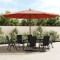 vidaXL Sonnenschirm mit Holzmast Terrakotta 400x273 cm vidaXL Sonnenschirm mit Holzmast Terrakotta 400x273 cm
