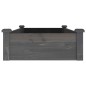 vidaXL Hochbeet mit Einsatz Grau 120x60x25 cm Massivholz Tanne vidaXL Hochbeet mit Einsatz Grau 120x60x25 cm Massivholz Tanne