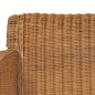 Esszimmerstühle mit Kissen 2 Stk. Hellbraun Natur Rattan Esszimmerstühle mit Kissen 2 Stk. Hellbraun Natur Rattan