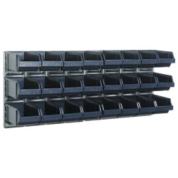 Raaco Wandpaneel x2 mit 24 Sichtboxen 181228