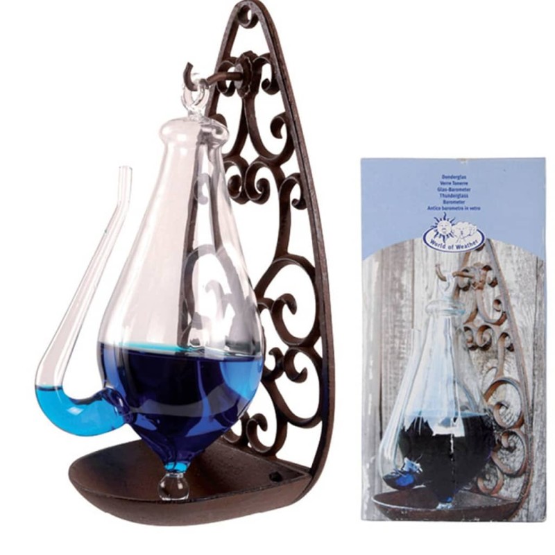 Esschert Design Glasbarometer mit Gusseisenhalterung 0,5 L TH31 Esschert Design Glasbarometer mit Gusseisenhalterung 0,5 L TH31