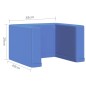 2-in-1 Kindersofa Blau Kunstleder 2-in-1 Kindersofa Blau Kunstleder