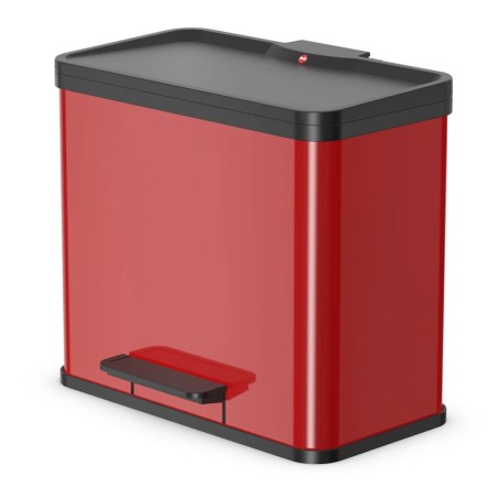 Hailo Tretmülleimer Oko Duo Plus Größe L 17L + 9L Rot 0630-240