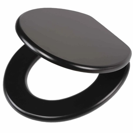 Tiger Toilettensitz Leatherlook MDF Schwarz 252540746