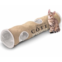 D&D Katzentunnel Cote d'Ivoire 25 x 120 cm Braun und Weiß 434/436448
