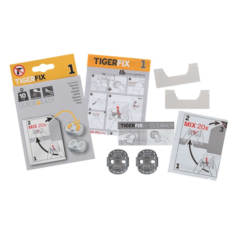 Tiger Klebesystem TigerFix Type 1 Metall 398730046 Tiger Klebesystem TigerFix Type 1 Metall 398730046