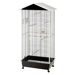 Ferplast Vogelkäfig und Vogelhaus mit Dach Nota Kunststoff 56115423