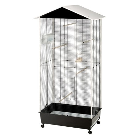 Ferplast Vogelkäfig und Vogelhaus mit Dach Nota Kunststoff 56115423